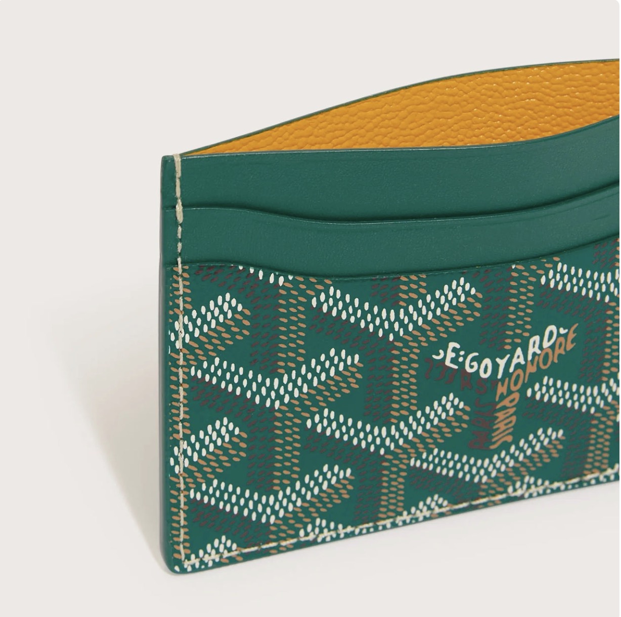 GOYARD CARD HOLDER GREEN