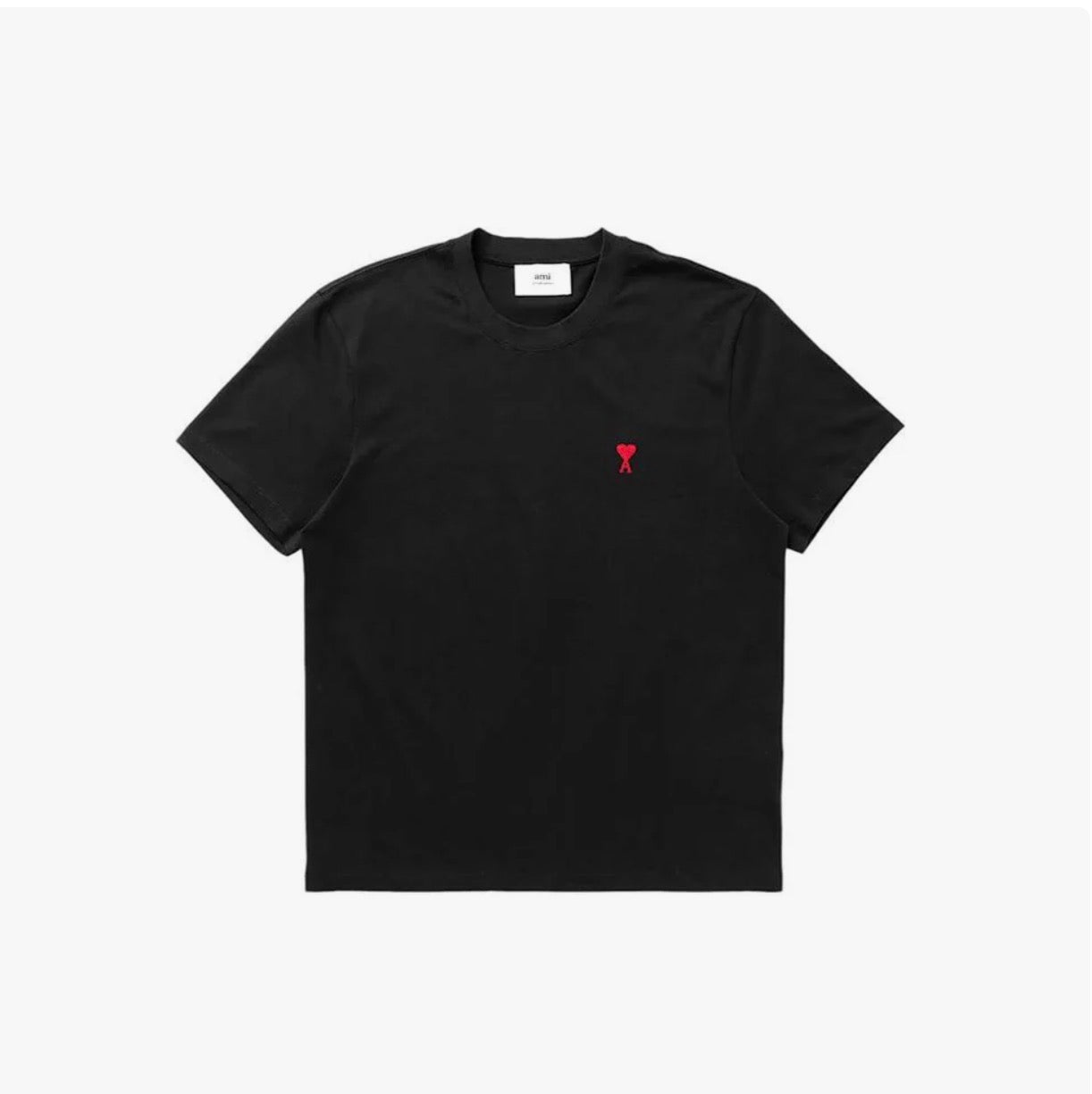 Ami Paris Ami De Coeur T-Shirt - Black
