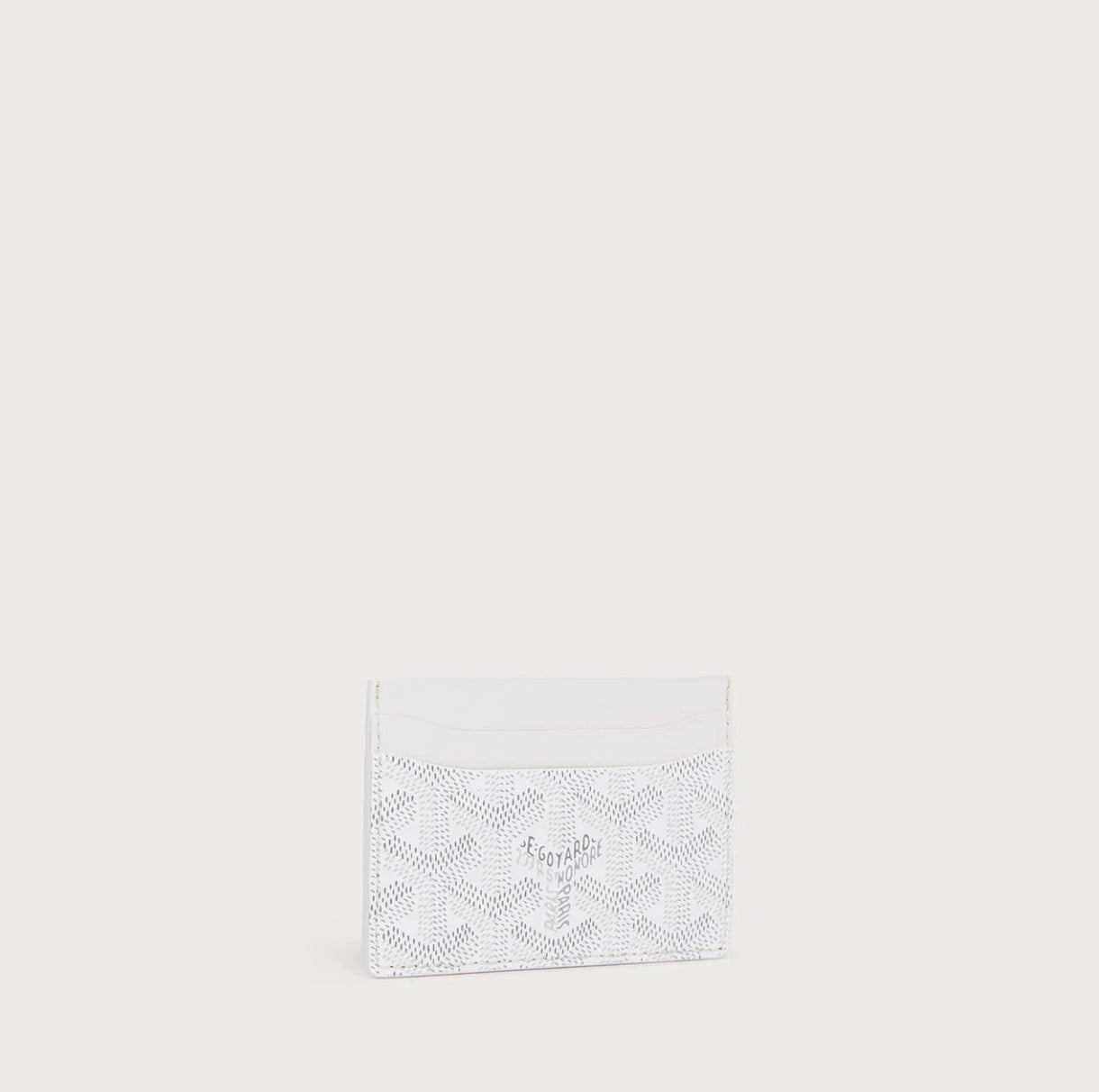 GOYARD CARD HOLDER WHITE