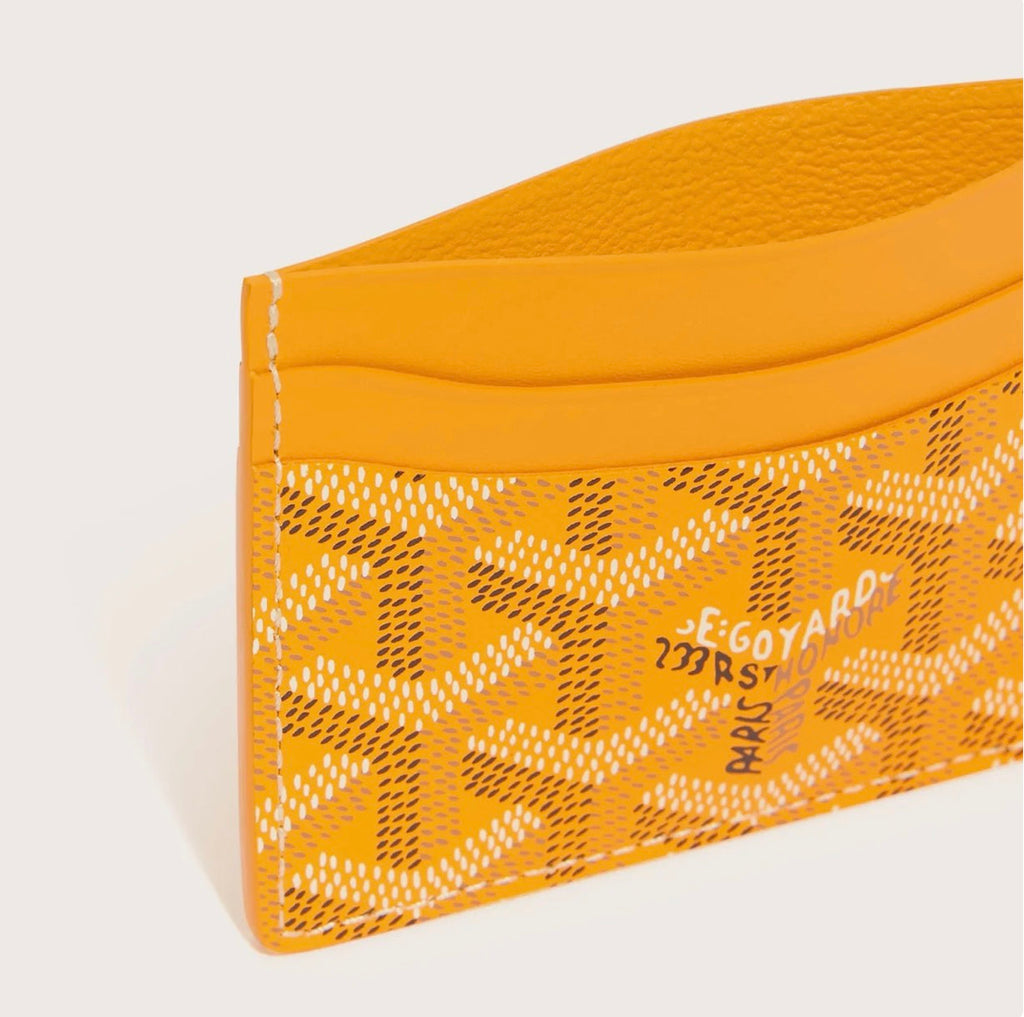 GOYARD CARD HOLDER YELLOW