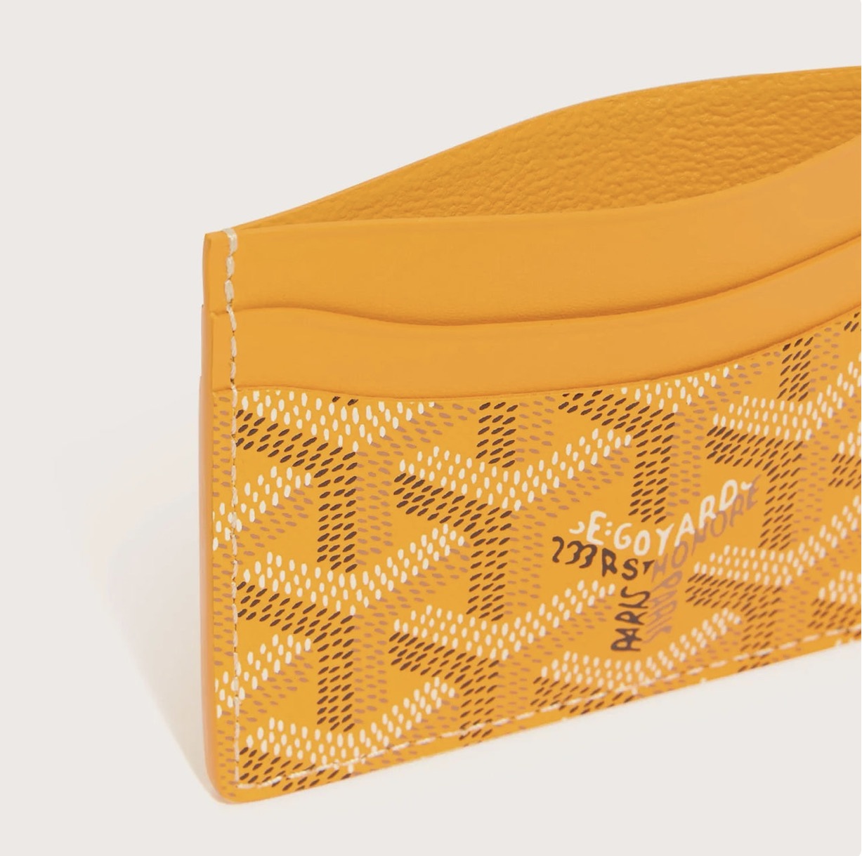 GOYARD CARD HOLDER YELLOW