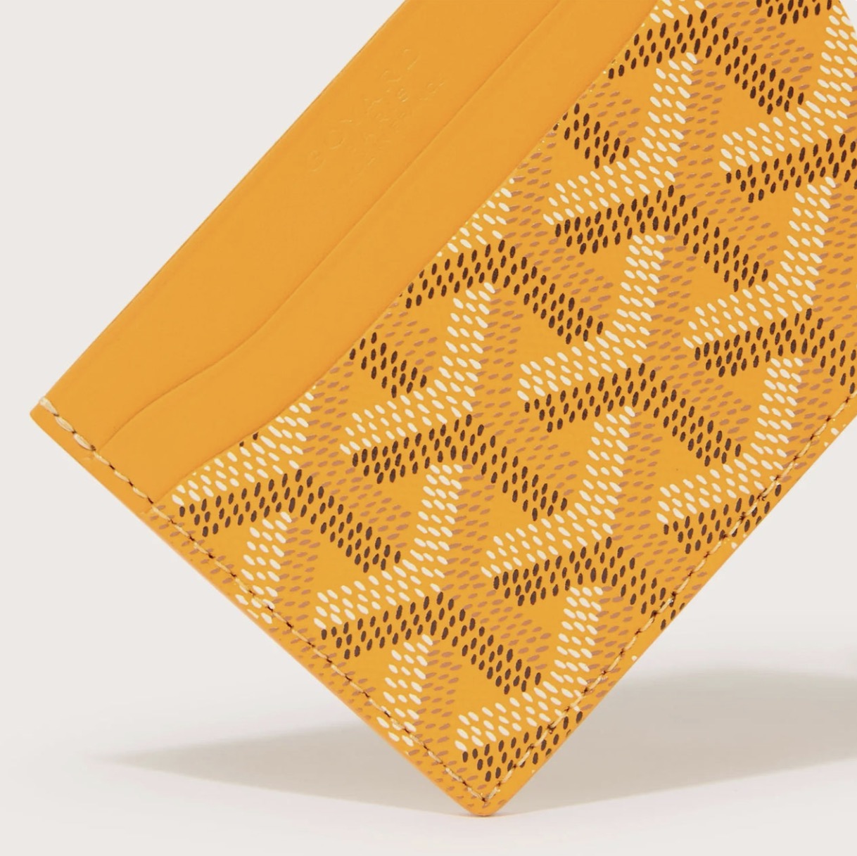 GOYARD CARD HOLDER YELLOW