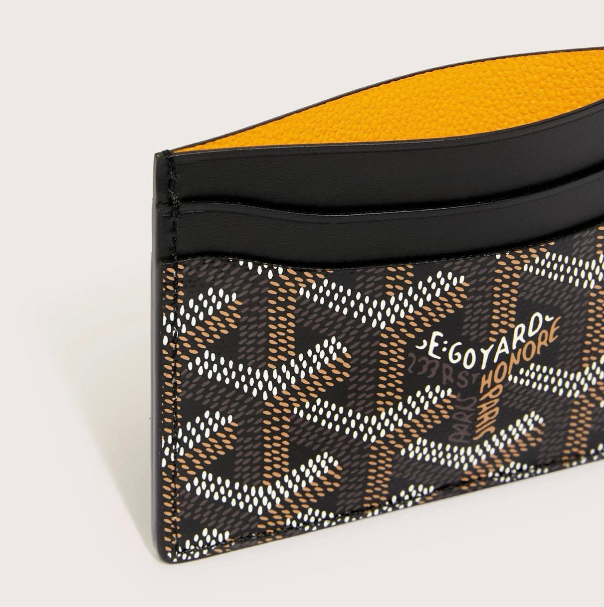 GOYARD CARD HOLDER BLACK
