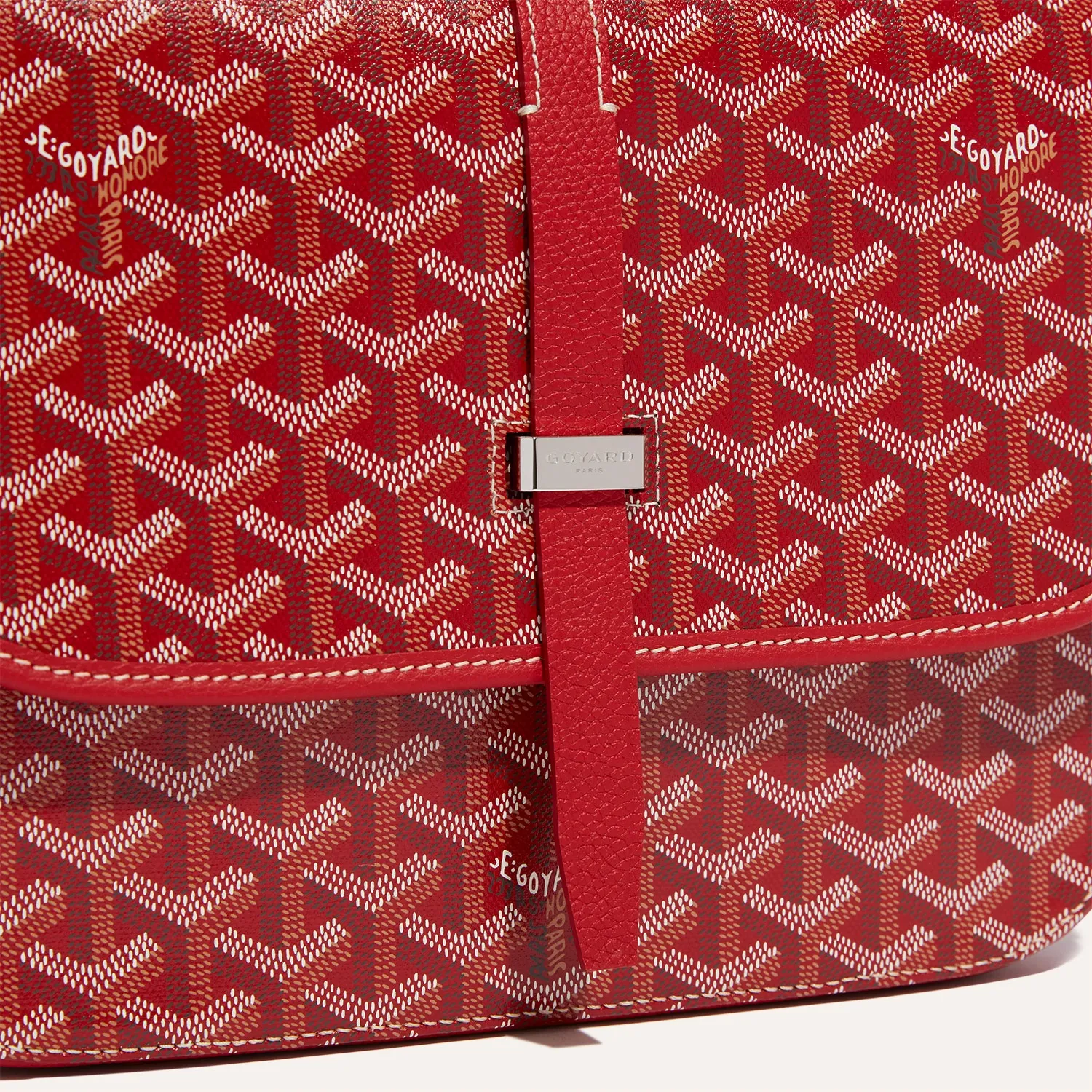Goyard Belvedere MM Bag Red