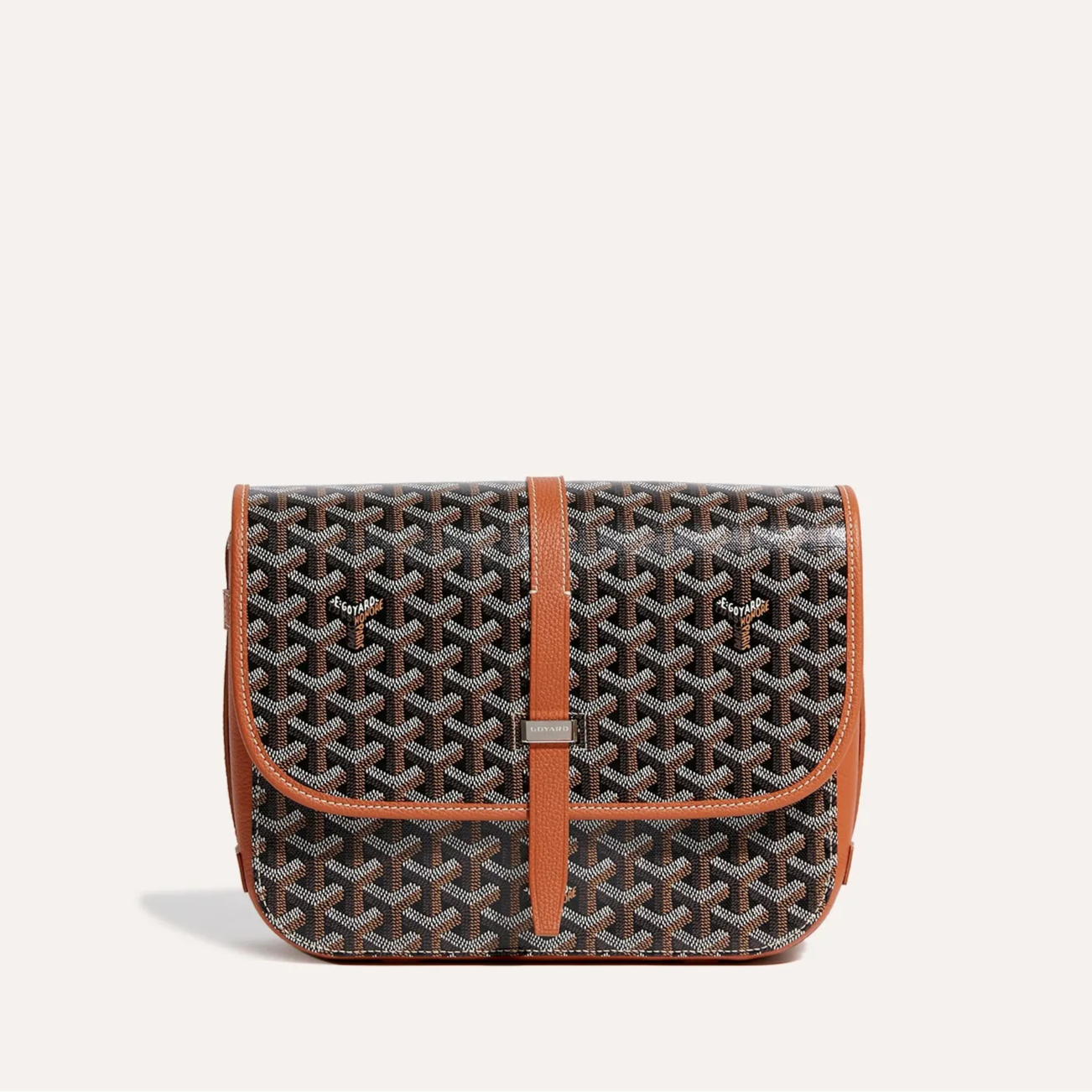 Goyard Belvedere MM Bag Black & Tan