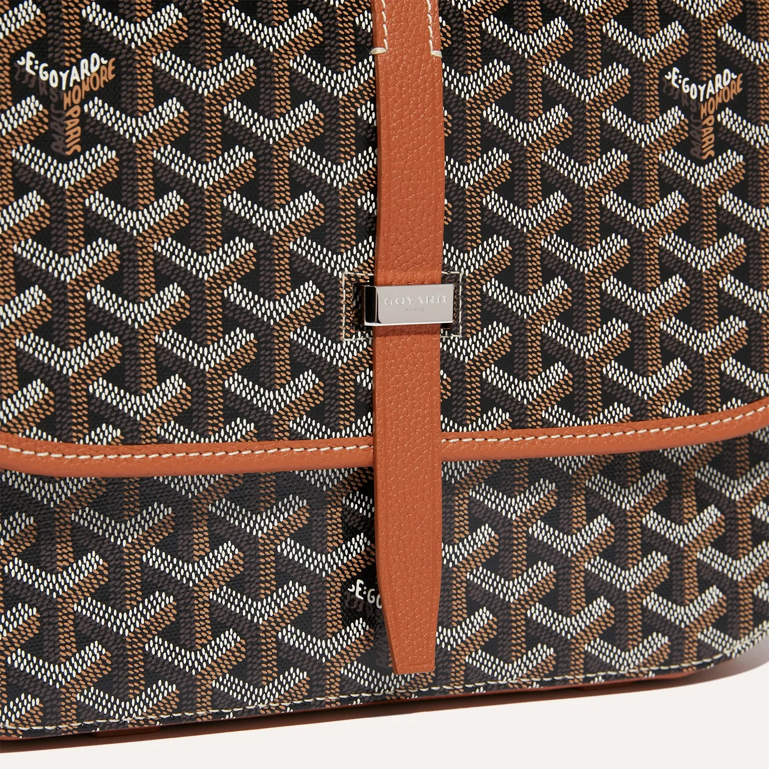 Goyard Belvedere MM Bag Black & Tan